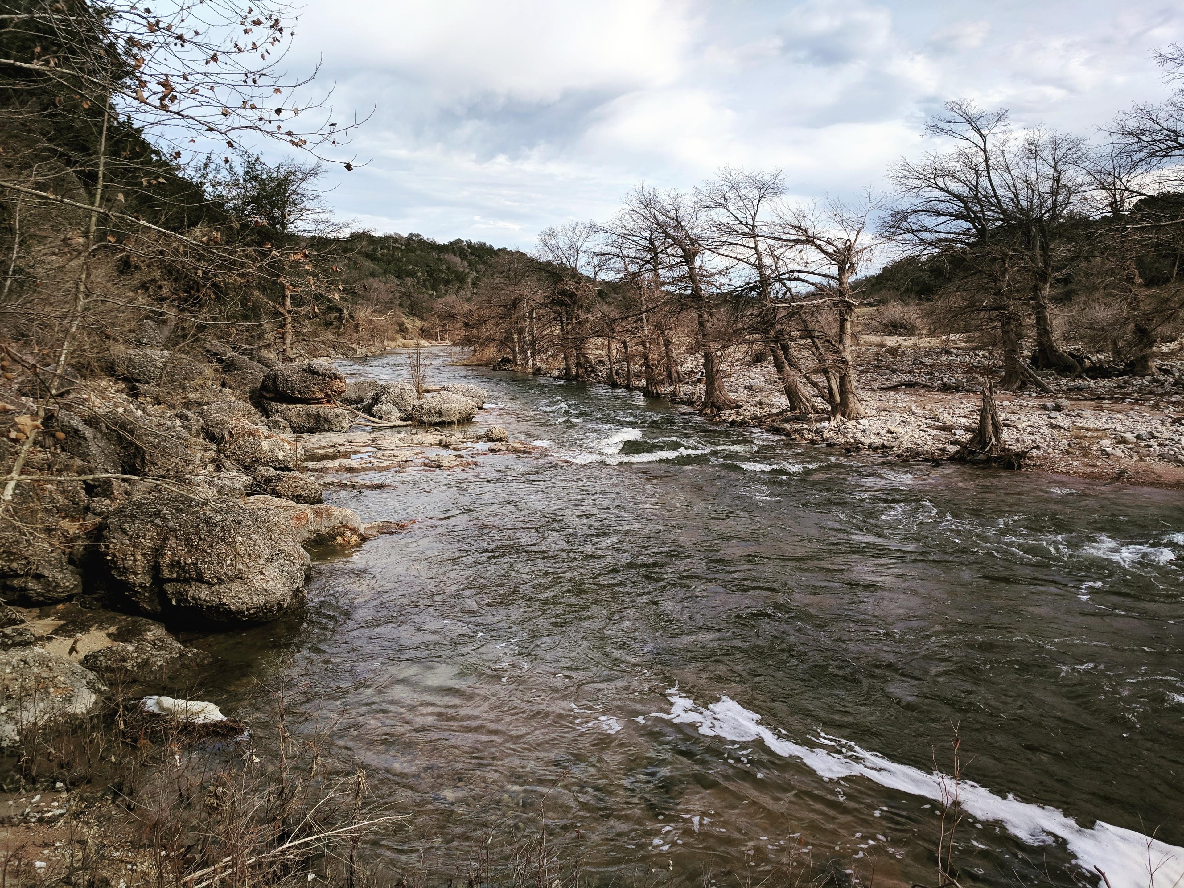 View of the San Gabriel River in Georgetown, TX